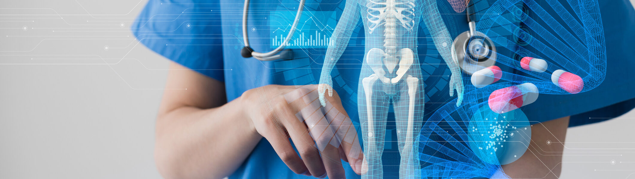 Medical technology concept. Electronic medical record.