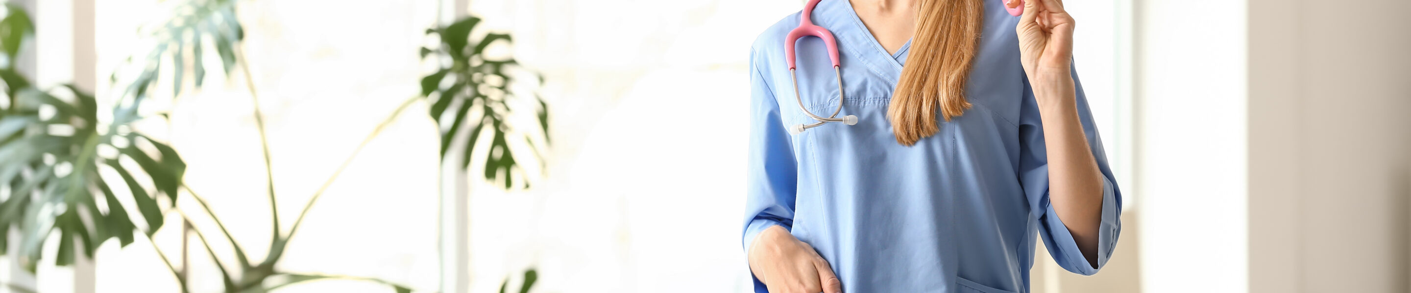 Female medical assistant in clinic