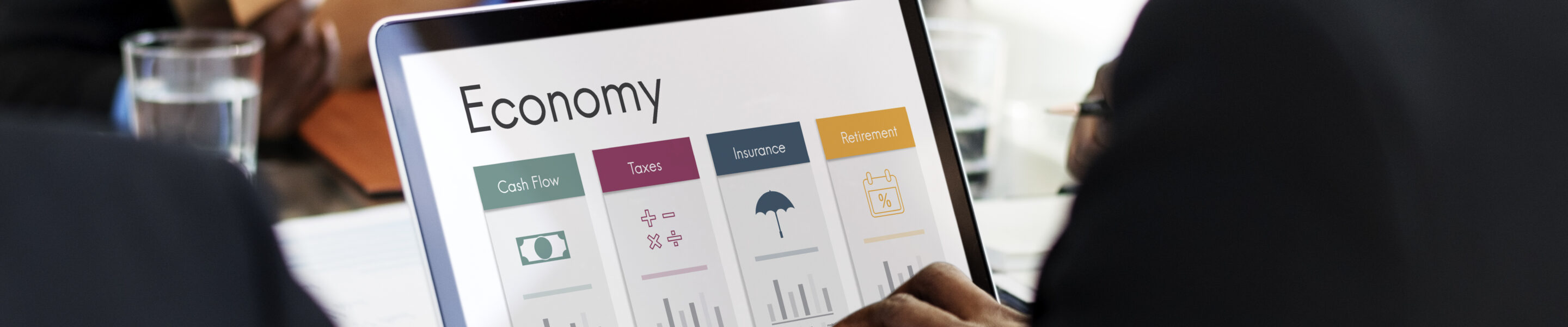 Graphic of economy investment for retirement plan