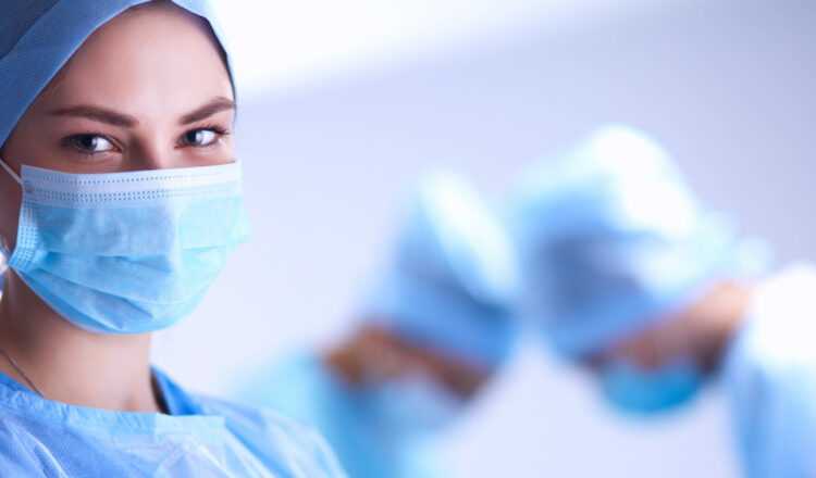 Team surgeon at work in operating room